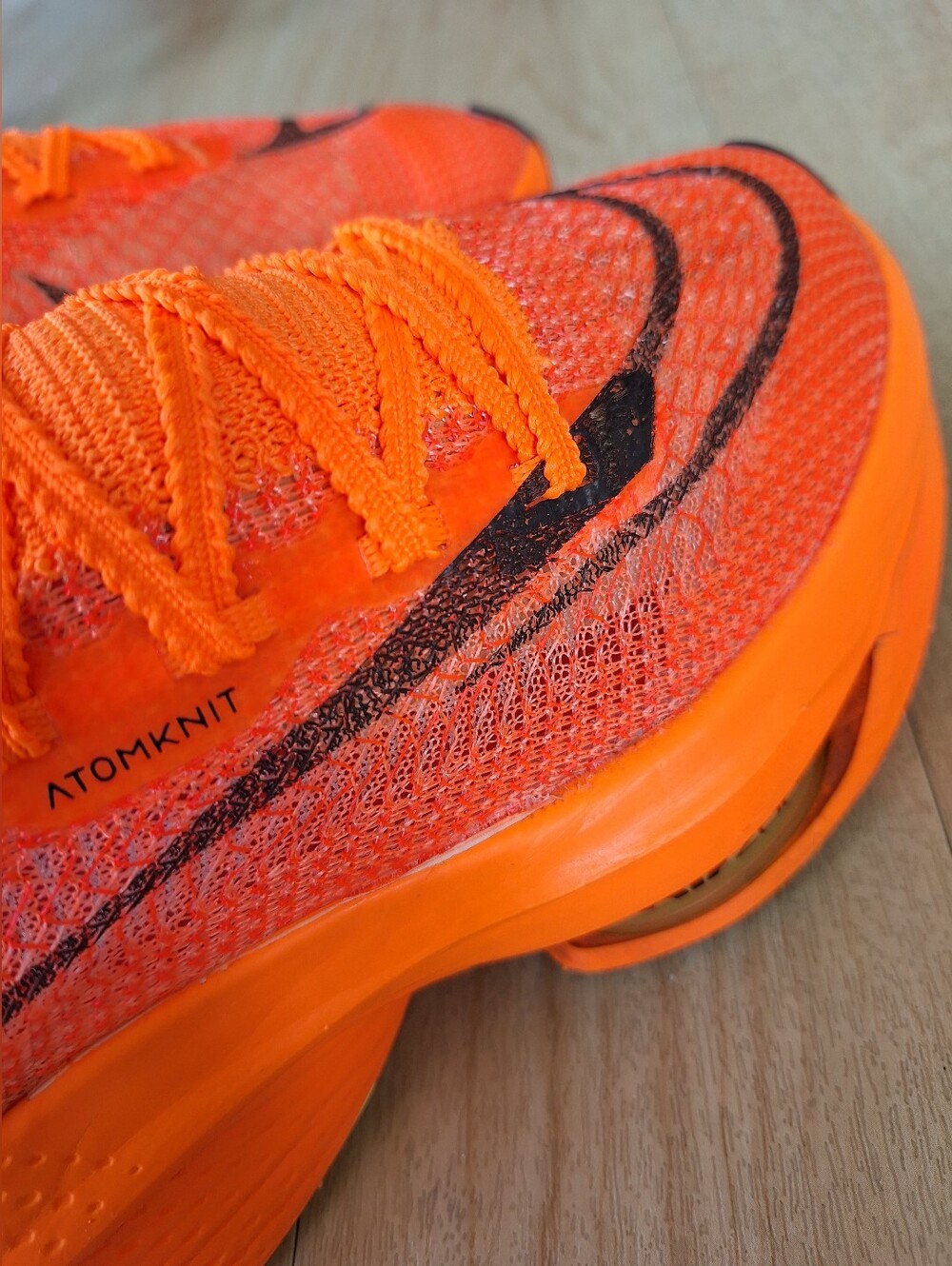 Nike Air Zoom Alphafly NEXT% 2 Women's Shoes Orange/Black AtomKnit US 9.5 - Picture 11 of 14